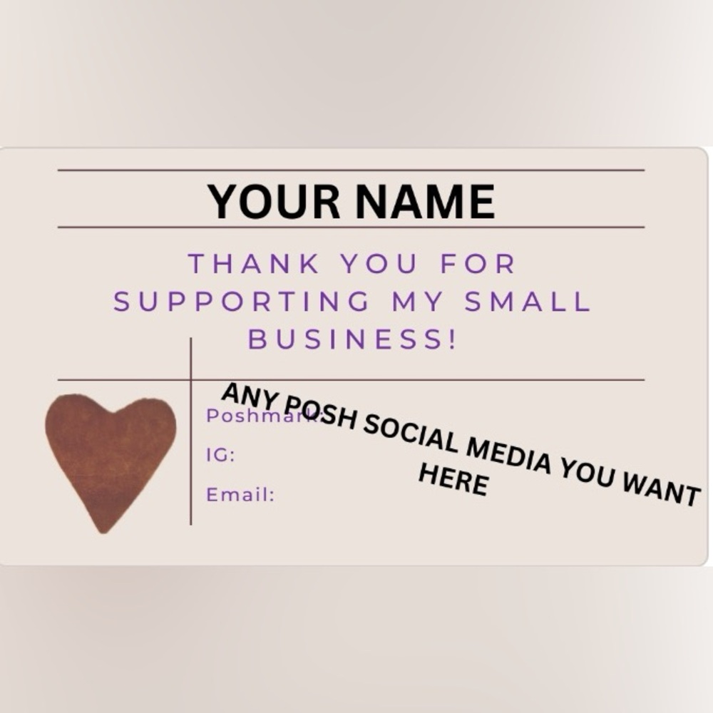 Customizable Posh Cards!